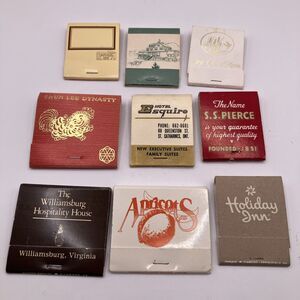 Vintage Matchbook Advertising Hotel Bar Restaurant Lot of 9 Ramada S.S. Pierce